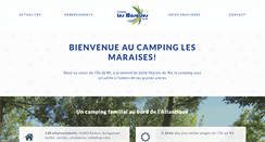 Desktop Screenshot of camping-les-maraises.com