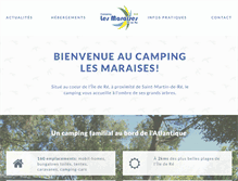 Tablet Screenshot of camping-les-maraises.com